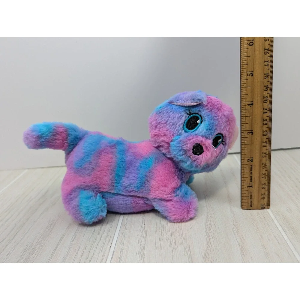 Petite Pet Surprise Plush Lot 5pc Small Purple Pink Blue Dog Cat Puppy Kitty